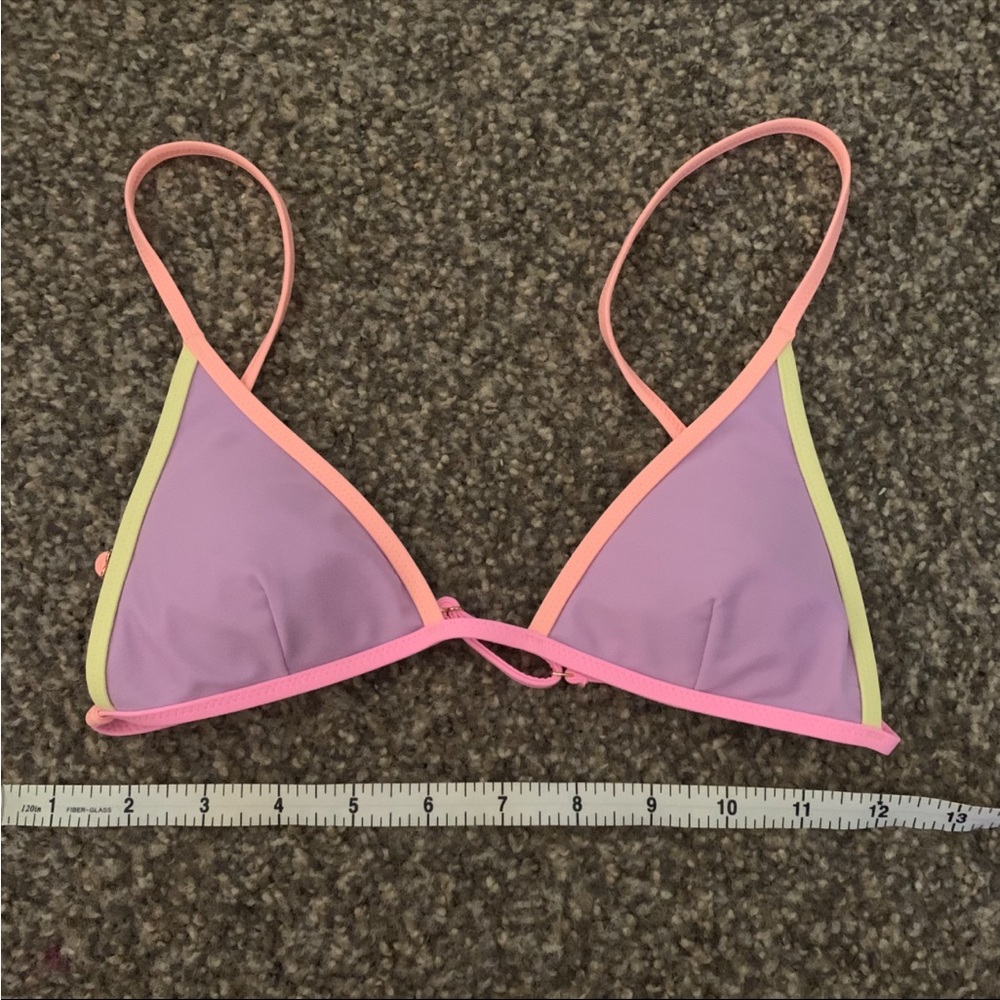 White fox swim bikini top XS